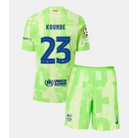 Camisa de time de futebol Barcelona Jules Kounde #23 Replicas 3º Equipamento Infantil 2024-25 Manga Curta (+ Calças curtas)